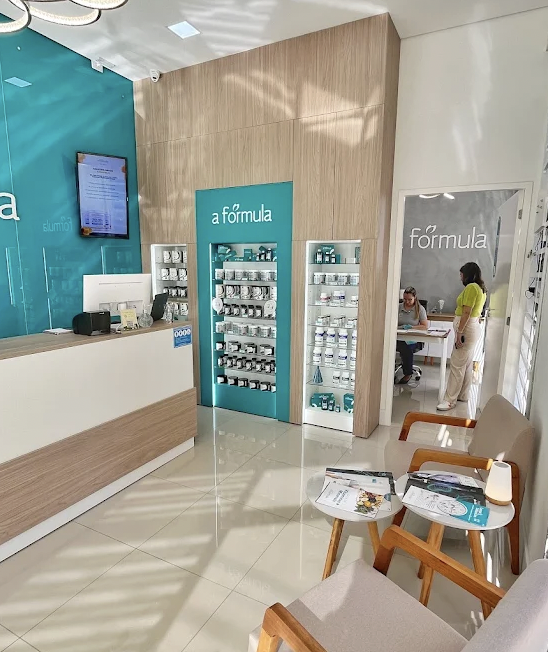 Interior da loja da A Fórmula Tatuapé